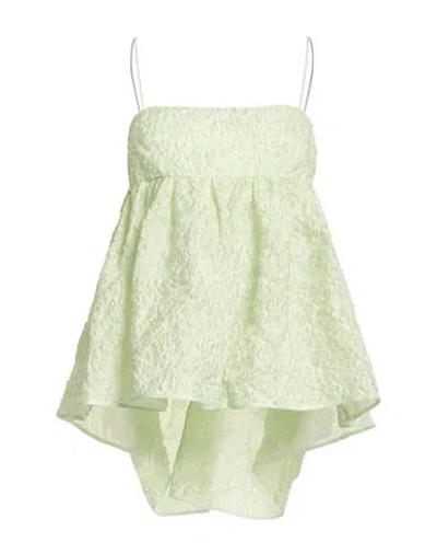 Cecilie Bahnsen Woman Top Light Green Size 8 Polyester, Polyamide In Green