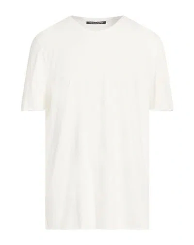 Hannes Roether Man T-shirt White Size Xl Cotton In White