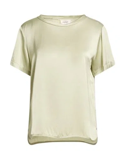Ottod'ame Woman Top Light Green Size 10 Viscose In Green