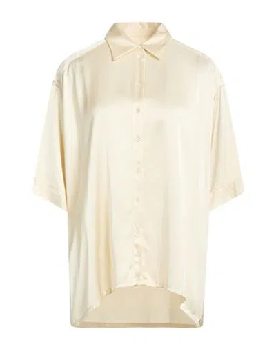 Ottod'ame Woman Shirt Cream Size 10 Viscose In White