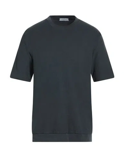 Wool & Co Man T-shirt Charcoal Size L Cotton In Multi