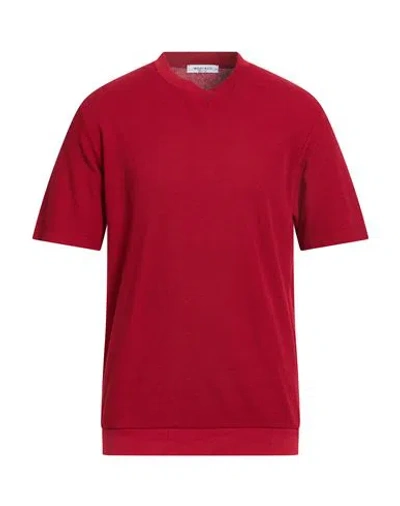 Wool & Co Man T-shirt Brick Size L Cotton In Red