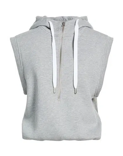 Oval Square Woman Sweatshirt Grey Size M/l Cotton, Polyester In Multi