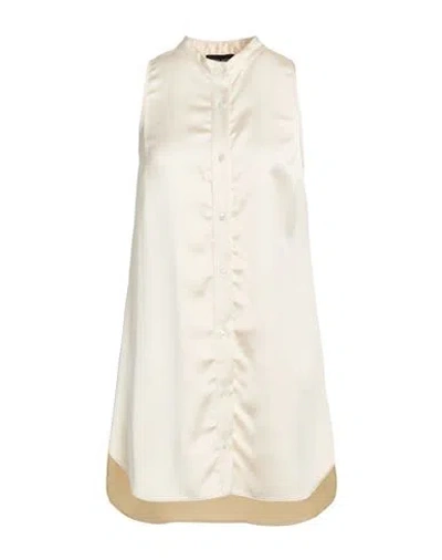 Roberto Collina Woman Shirt Ivory Size M Polyester In Multi