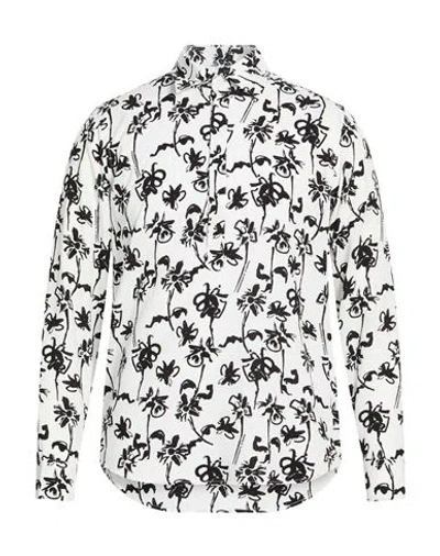 Daniele Alessandrini Man Shirt White Size M Viscose In White