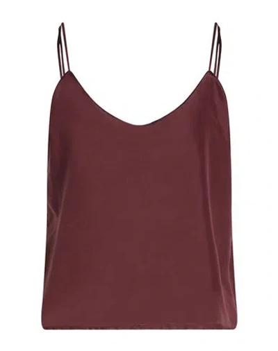 Forte Forte Forte_forte Woman Top Plum Size 3 Silk In Burgundy