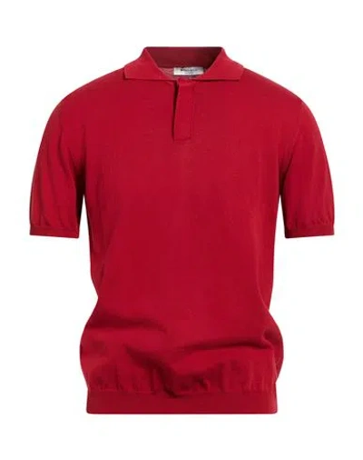 Wool & Co Man Sweater Red Size L Cotton In Red