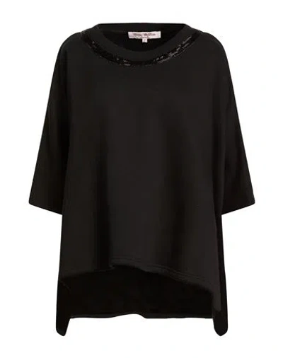 Connor & Blake Woman Sweatshirt Black Size M Cotton In Black
