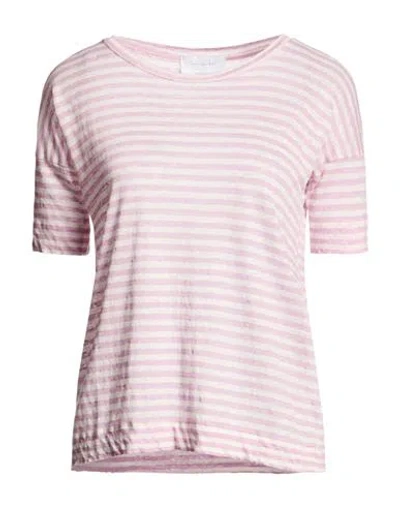 Daniele Fiesoli Collezione N_01 Woman T-shirt Lilac Size M Linen In Purple