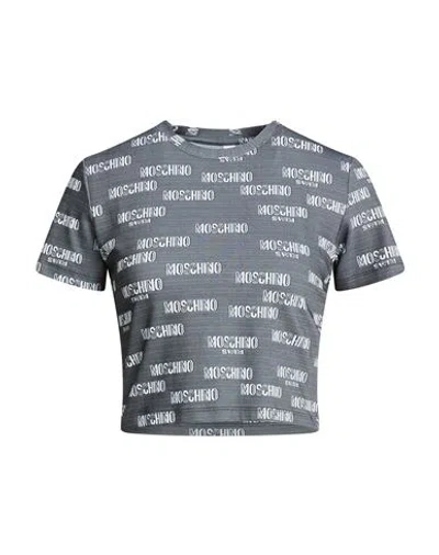 Moschino Swim Woman T-shirt Grey Size M Polyamide, Elastane In Gray