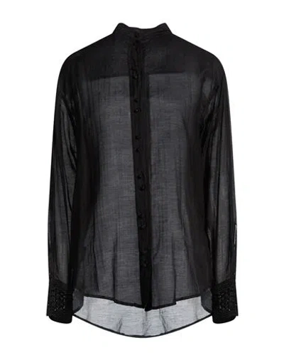 Forte Forte Forte_forte Woman Shirt Black Size 3 Cotton, Silk, Viscose In Black