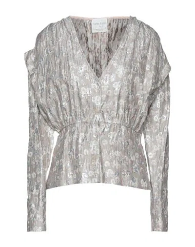 Forte Forte Giacca Jacquard Top In Cream In Gray