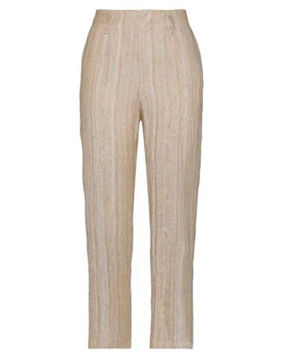 Forte Forte Forte_forte Woman Pants Camel Size 3 Linen, Cotton In Neutral