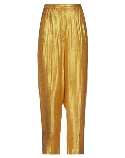 Forte Forte Forte_forte Woman Pants Gold Size 0 Viscose, Polyamide In Gold