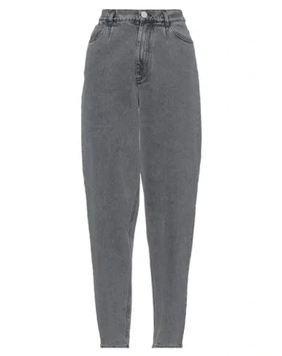 Forte Forte Forte_forte Woman Jeans Grey Size 00 Cotton In Gray