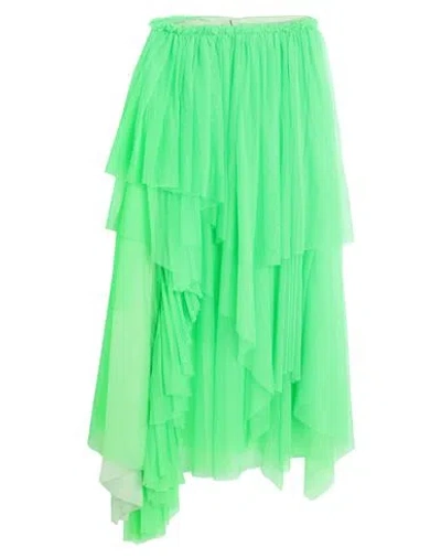 Forte Forte Forte_forte Woman Maxi Skirt Lime Green Size 0 Polyester In Green