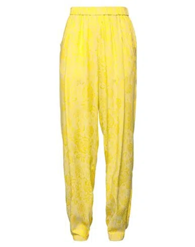 Forte Forte Forte_forte Woman Pants Lime Green Size 2 Acetate, Viscose In Yellow