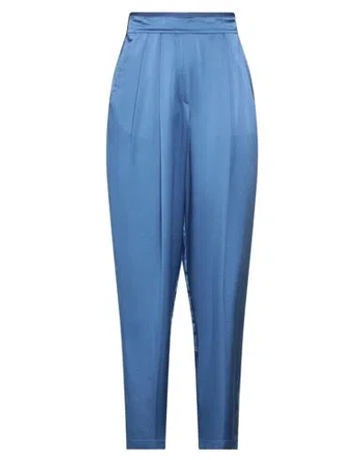 Forte Forte Forte_forte Woman Pants Slate Blue Size 4 Silk In Blue