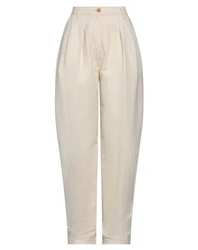 Forte Forte Forte_forte Woman Pants Ivory Size 3 Cotton In White