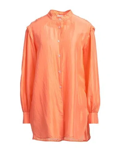 Forte Forte Forte_forte Woman Shirt Orange Size 3 Silk In Orange