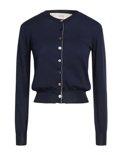 Jucca Woman Cardigan Midnight Blue Size M Cotton In Blue