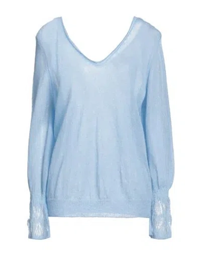 Forte Forte Forte_forte Woman Sweater Light Blue Size 2 Mohair Wool, Polyamide, Wool, Polyester In Blue