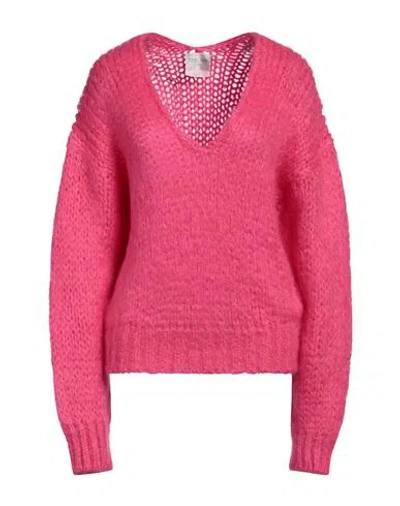 Forte Forte Forte_forte Woman Sweater Fuchsia Size 3 Mohair Wool, Acrylic In Pink