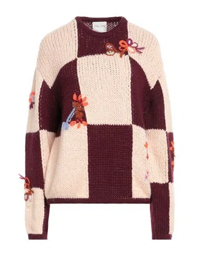 Forte Forte Forte_forte Woman Sweater Light Pink Size 1 Virgin Wool, Cotton, Polyamide, Acrylic, Mohair Wool In Purple