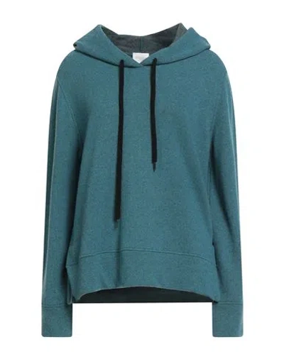 120% Lino Woman Sweater Deep Teal Size Xl Cashmere, Modal, Wool In Green