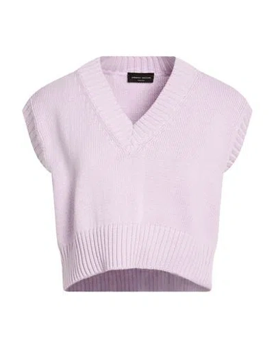 Roberto Collina Woman Sweater Lilac Size S Cotton In Purple