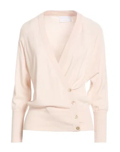 Daniele Fiesoli Collezione N_01 Woman Cardigan Light Pink Size S Merino Wool, Silk In Pink