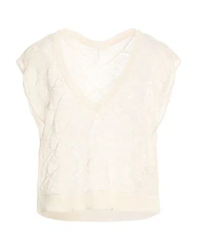 Daniele Fiesoli Collezione N_01 Woman Sweater White Size L Organic Cotton, Polyamide In White