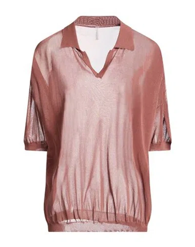 Daniele Fiesoli Collezione N_01 Woman Sweater Brown Size M Viscose, Polyamide In Brown