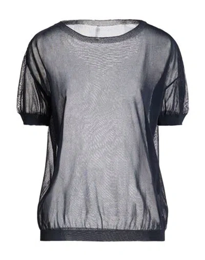 Daniele Fiesoli Collezione N_01 Woman Sweater Midnight Blue Size L Viscose, Polyamide In Blue