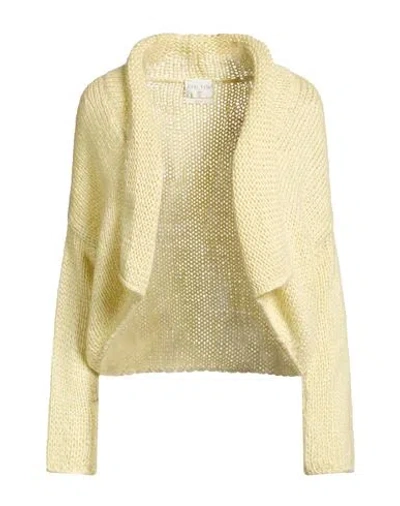 Forte Forte Forte_forte Woman Cardigan Yellow Size 1 Silk, Mohair Wool, Cashmere In Green