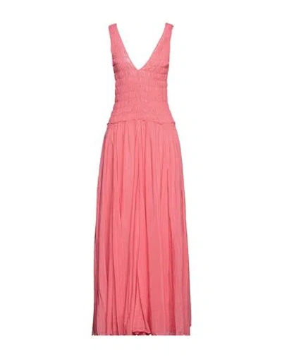 Forte Forte Forte_forte Woman Maxi Dress Coral Size 2 Cotton, Silk In Pink