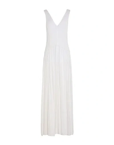 Forte Forte Forte_forte Woman Maxi Dress White Size 2 Cotton, Silk In White