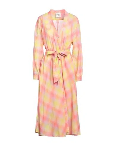 Forte Forte Forte_forte Woman Midi Dress Pink Size 3 Cotton In Pink