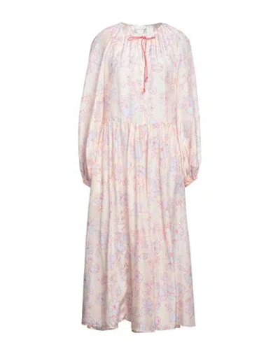 Forte Forte Forte_forte Woman Maxi Dress Ivory Size 2 Silk In Pink