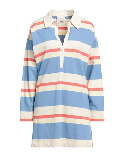 Forte Forte Forte_forte Woman Mini Dress Ivory Size 3 Cotton In Blue