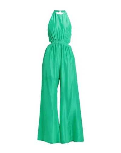 Forte Forte Forte_forte Woman Jumpsuit Green Size 2 Silk In Green