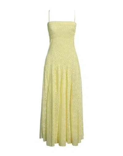 Forte Forte Forte_forte Woman Midi Dress Yellow Size 2 Cupro In Yellow