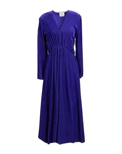 Forte Forte Forte_forte Woman Midi Dress Purple Size 0 Viscose In Blue
