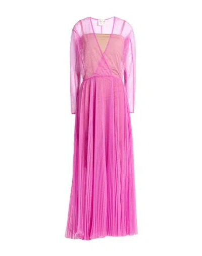 Forte Forte Forte_forte Woman Maxi Dress Mauve Size 3 Polyester, Metallic Polyester In Purple