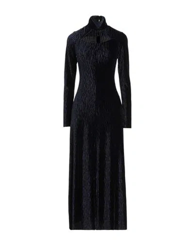 Forte Forte Forte_forte Woman Maxi Dress Midnight Blue Size 1 Polyester, Elastane In Black