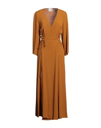 Forte Forte Forte_forte Woman Maxi Dress Camel Size 3 Acetate, Silk In Brown