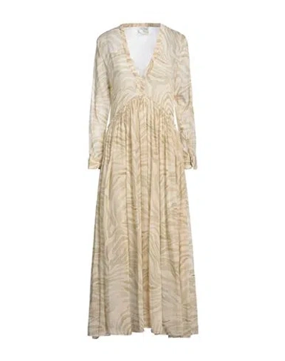 Forte Forte Forte_forte Woman Midi Dress Ivory Size 3 Cupro In Neutral