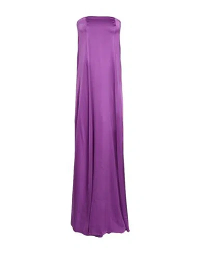 Forte Forte Forte_forte Woman Maxi Dress Purple Size 2 Silk, Elastane In Purple