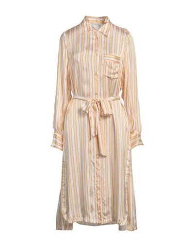 Forte Forte Forte_forte Woman Midi Dress Yellow Size 2 Viscose, Cupro In Multi