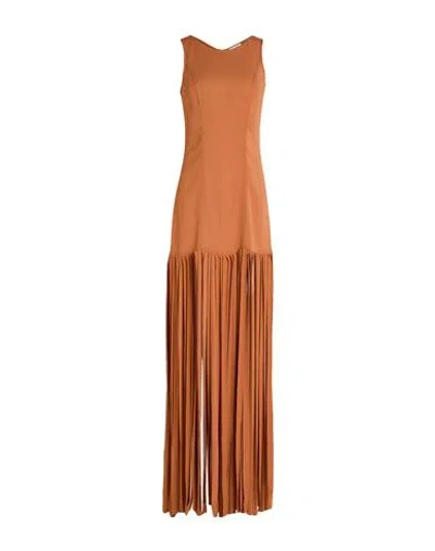 Forte Forte Forte_forte Woman Maxi Dress Rust Size 1 Viscose, Elastane In Brown